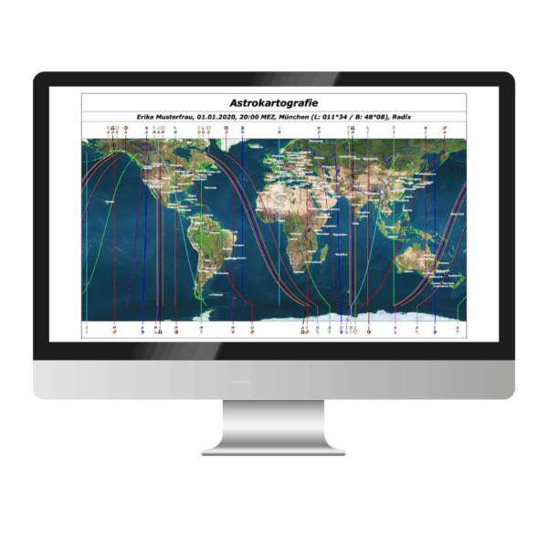 Horoskop Mockup Astrokartographie Smartphone