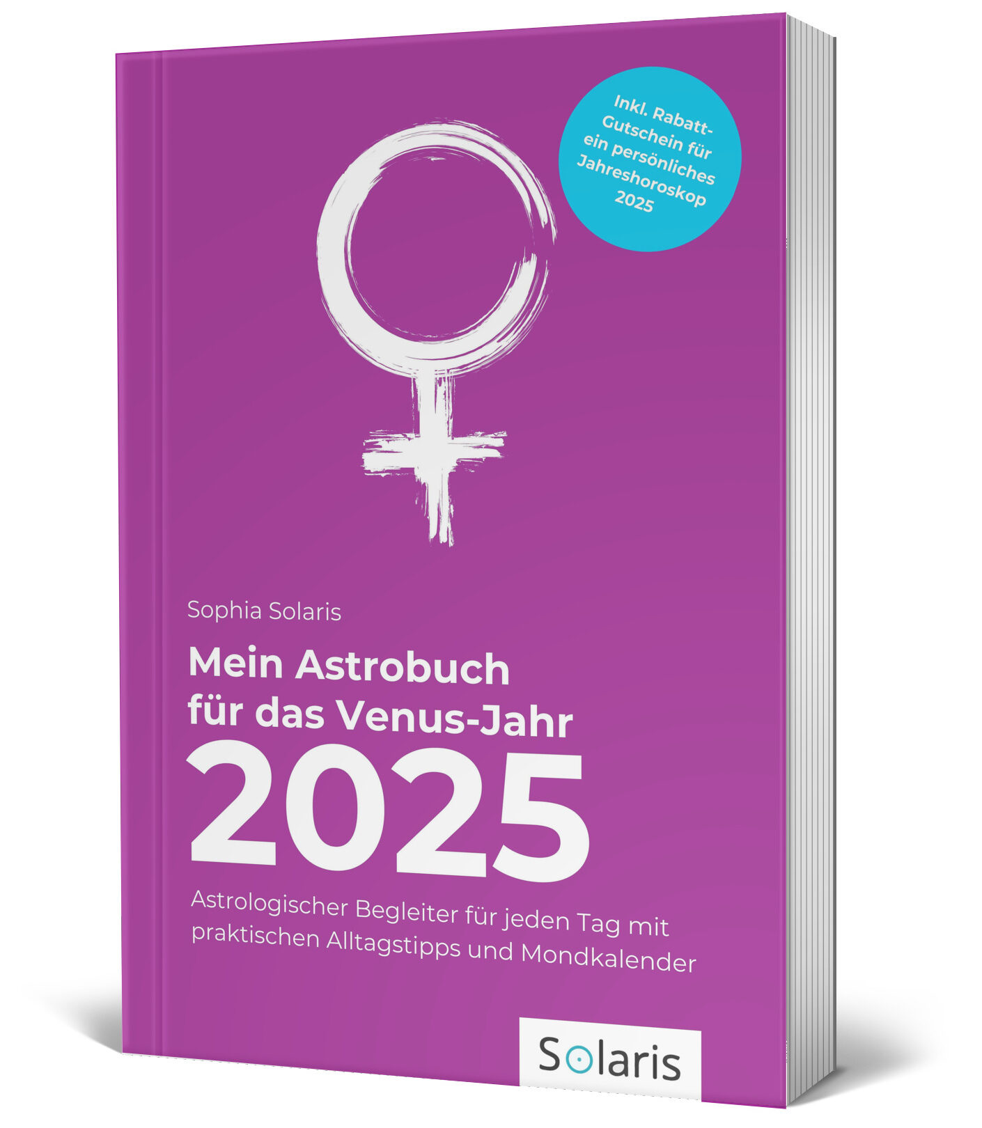3D Cover Mein Astrobuch für das Venus-Jahr 2025